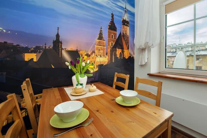 Cosy Studio Apartment Krakau Exterior foto